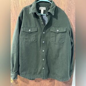 Duluth Trading Co Men's Forest Green Shirt Jacket